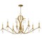 Maxim Lighting Eden 8-Light Chandelier, Charcoal Gold Leaf 12748CHGL - alternate 1